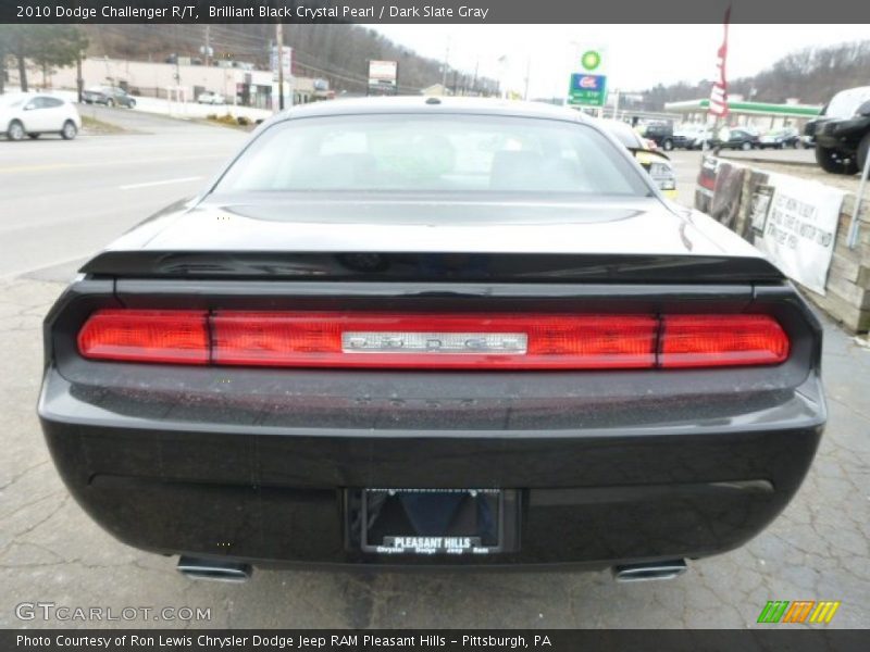 Brilliant Black Crystal Pearl / Dark Slate Gray 2010 Dodge Challenger R/T