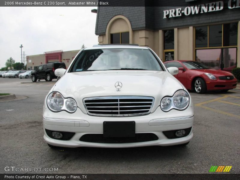 Alabaster White / Black 2006 Mercedes-Benz C 230 Sport