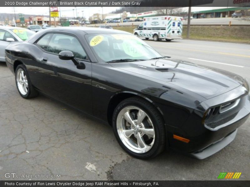 Brilliant Black Crystal Pearl / Dark Slate Gray 2010 Dodge Challenger R/T
