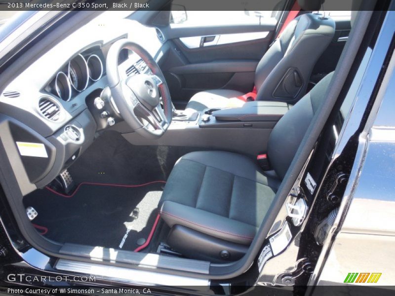 Black / Black 2013 Mercedes-Benz C 350 Sport