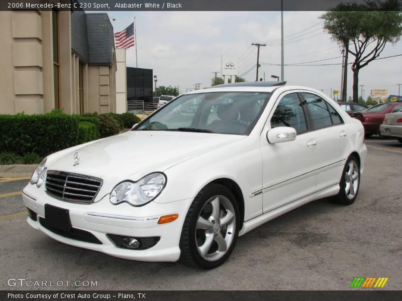 Alabaster White / Black 2006 Mercedes-Benz C 230 Sport