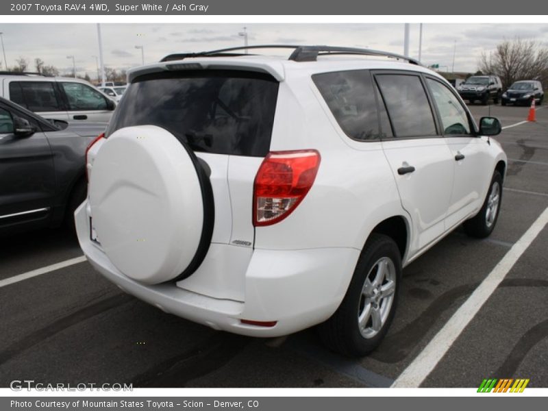 Super White / Ash Gray 2007 Toyota RAV4 4WD