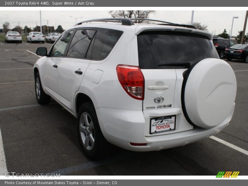 Super White / Ash Gray 2007 Toyota RAV4 4WD