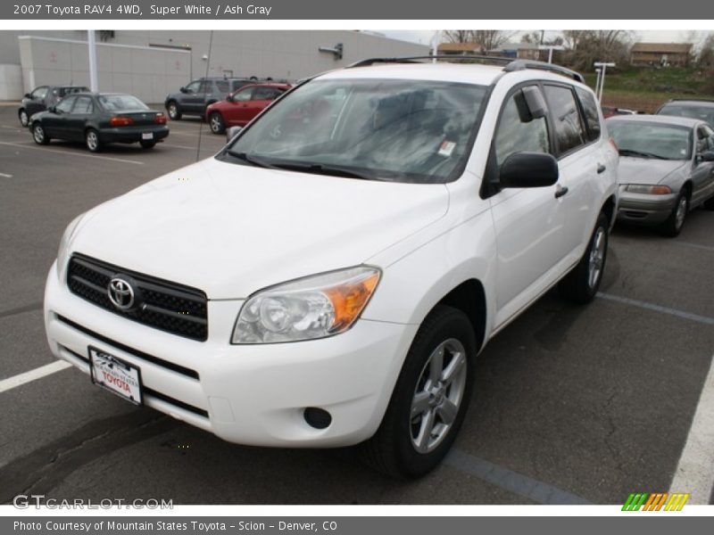 Super White / Ash Gray 2007 Toyota RAV4 4WD