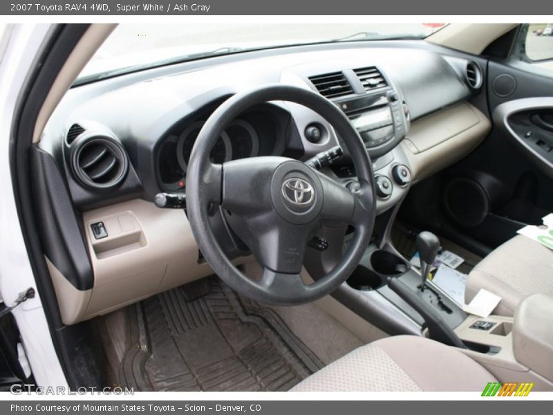 Super White / Ash Gray 2007 Toyota RAV4 4WD