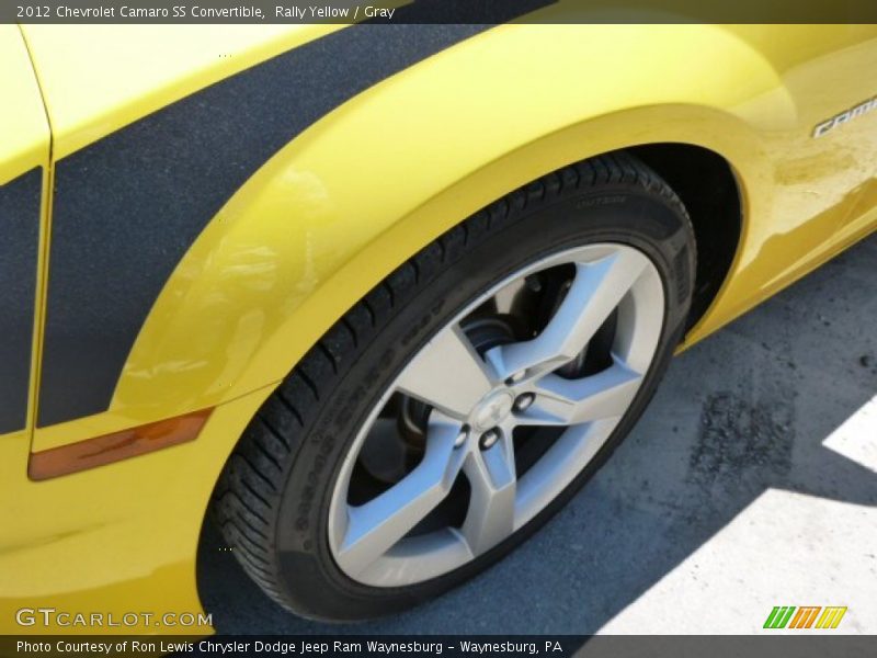 Rally Yellow / Gray 2012 Chevrolet Camaro SS Convertible