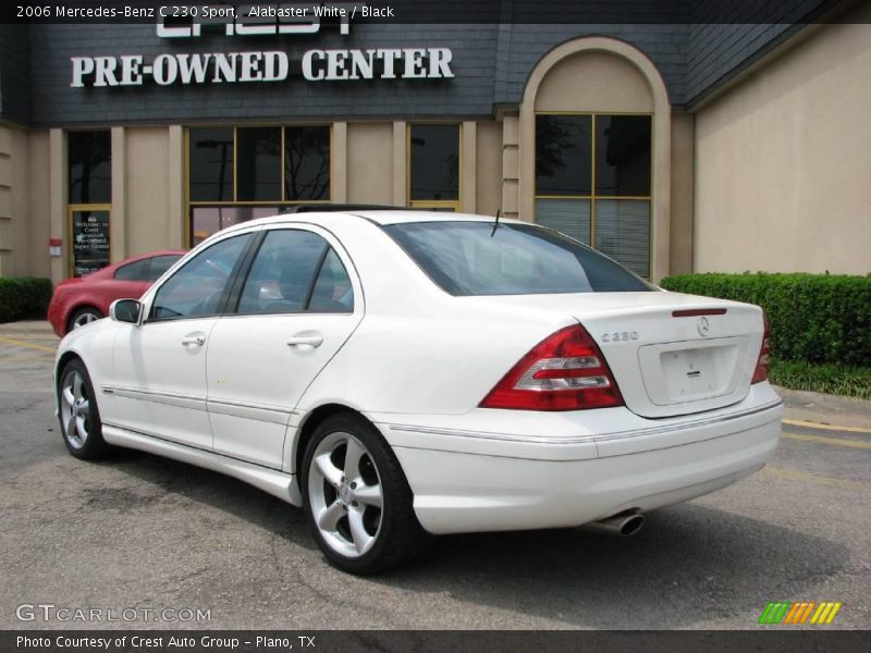 Alabaster White / Black 2006 Mercedes-Benz C 230 Sport