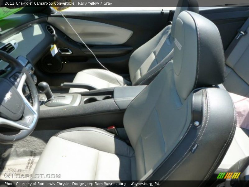 Rally Yellow / Gray 2012 Chevrolet Camaro SS Convertible