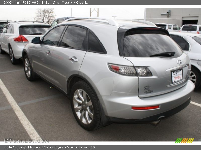 Brilliant Silver Metallic / Graphite 2005 Infiniti FX 35 AWD