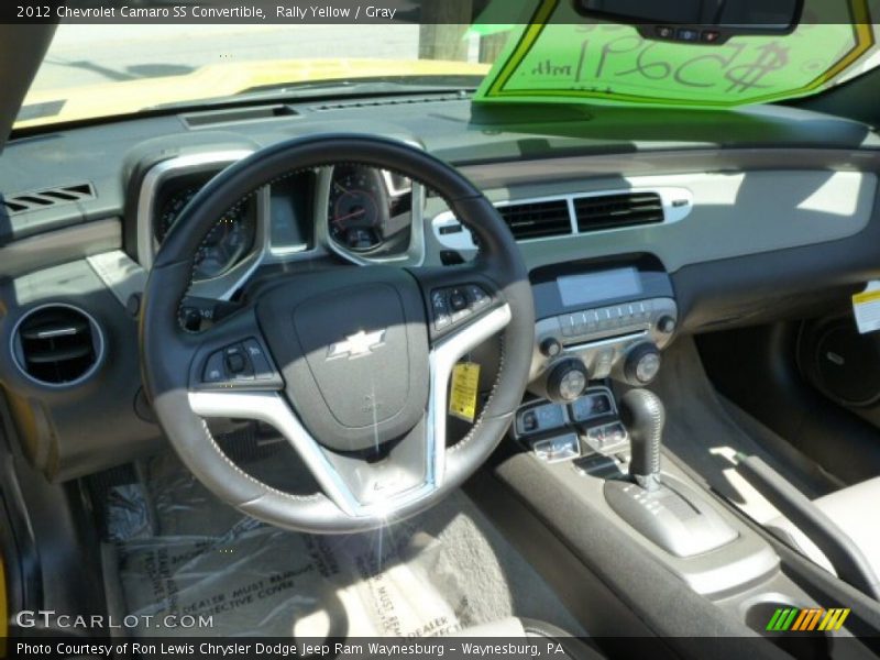 Rally Yellow / Gray 2012 Chevrolet Camaro SS Convertible