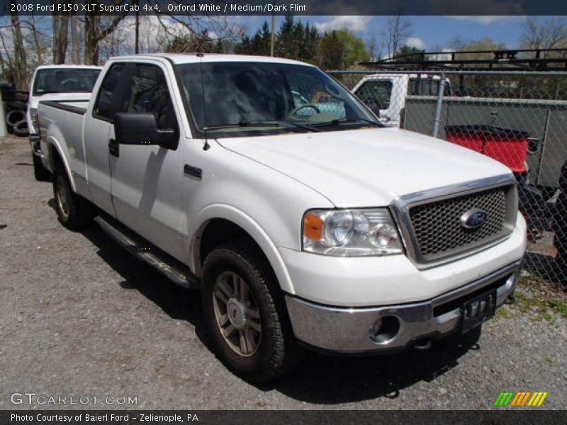Oxford White / Medium/Dark Flint 2008 Ford F150 XLT SuperCab 4x4