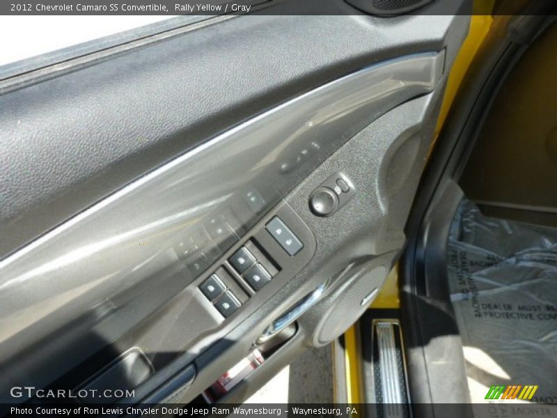 Rally Yellow / Gray 2012 Chevrolet Camaro SS Convertible