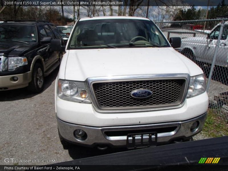 Oxford White / Medium/Dark Flint 2008 Ford F150 XLT SuperCab 4x4