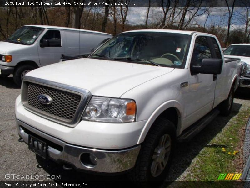 Oxford White / Medium/Dark Flint 2008 Ford F150 XLT SuperCab 4x4