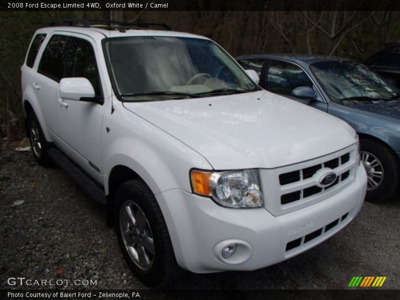 Oxford White / Camel 2008 Ford Escape Limited 4WD