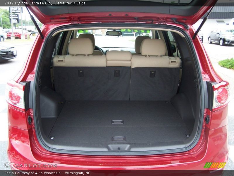 Sierra Red / Beige 2012 Hyundai Santa Fe GLS
