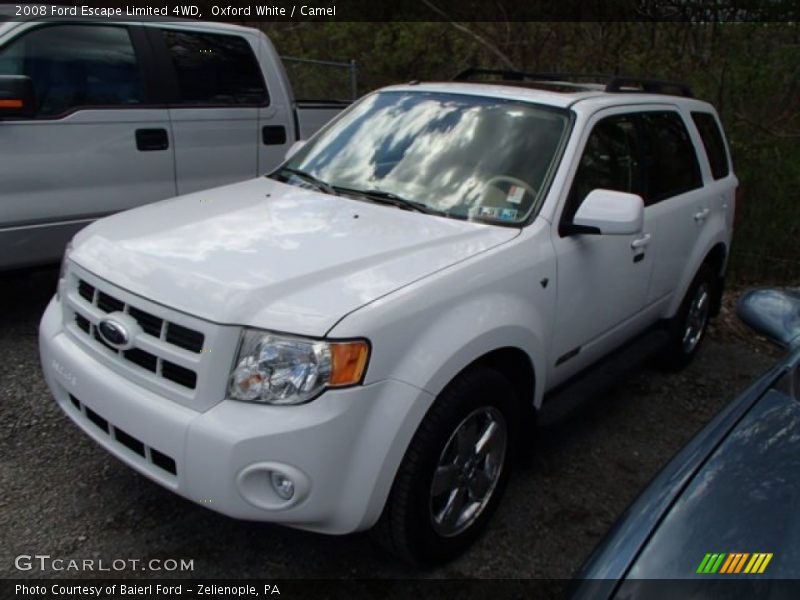 Oxford White / Camel 2008 Ford Escape Limited 4WD