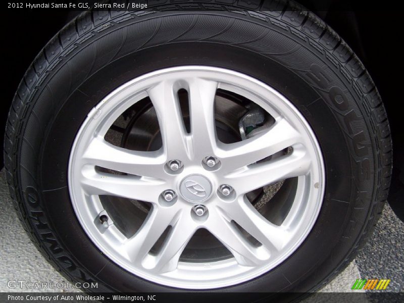 Sierra Red / Beige 2012 Hyundai Santa Fe GLS