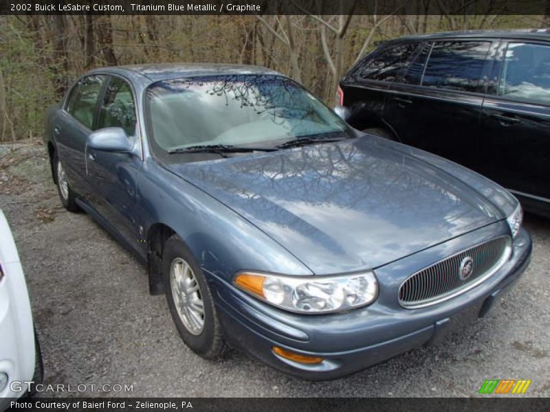 Titanium Blue Metallic / Graphite 2002 Buick LeSabre Custom