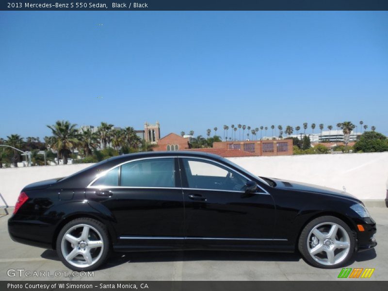 Black / Black 2013 Mercedes-Benz S 550 Sedan