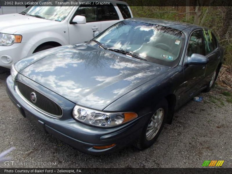 Titanium Blue Metallic / Graphite 2002 Buick LeSabre Custom