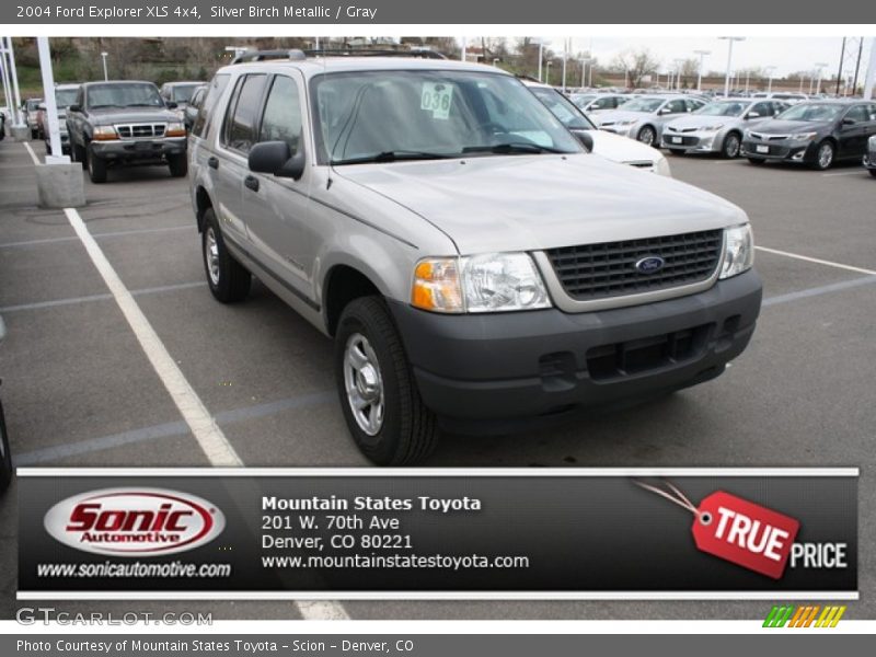 Silver Birch Metallic / Gray 2004 Ford Explorer XLS 4x4