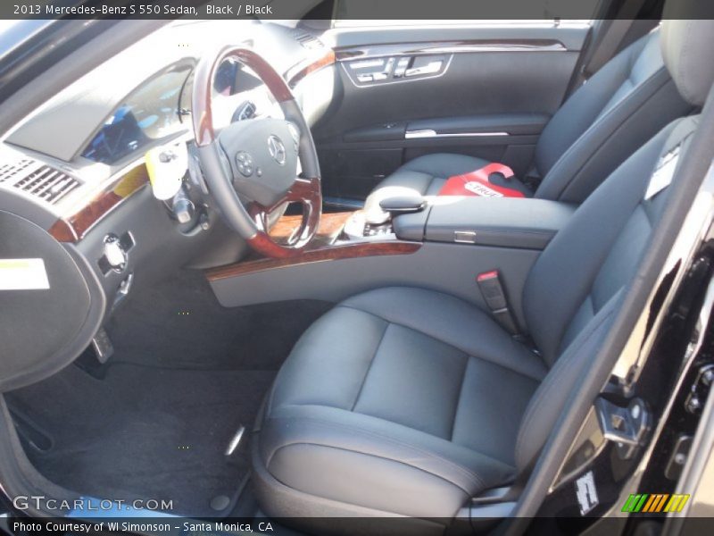 Black / Black 2013 Mercedes-Benz S 550 Sedan