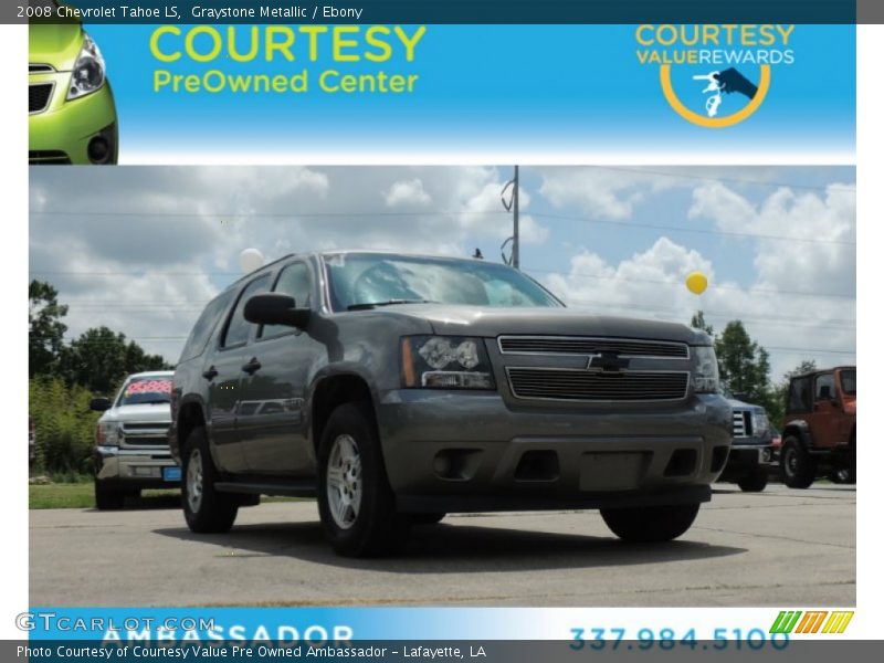 Graystone Metallic / Ebony 2008 Chevrolet Tahoe LS