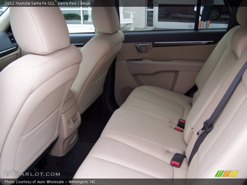 Sierra Red / Beige 2012 Hyundai Santa Fe GLS