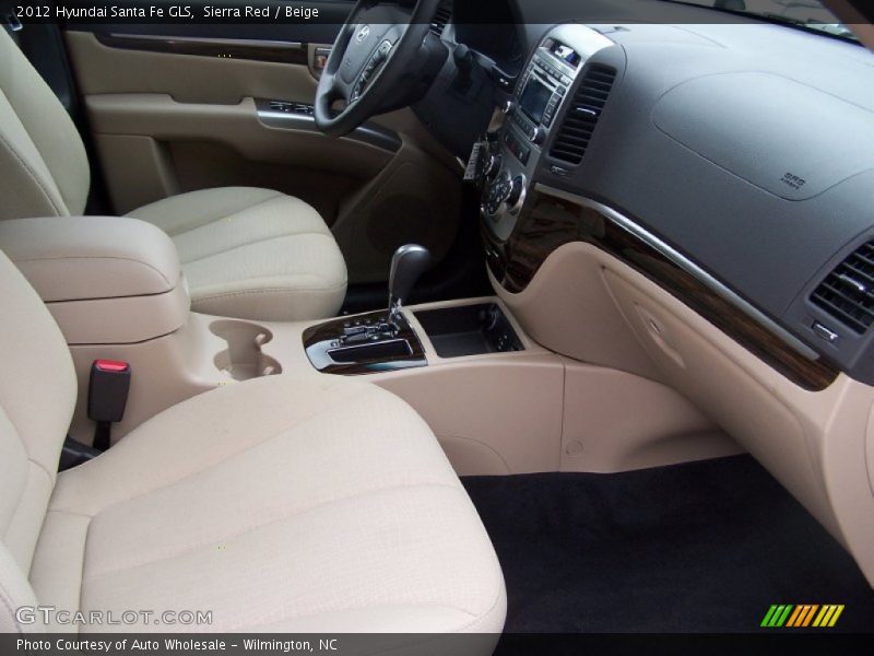 Sierra Red / Beige 2012 Hyundai Santa Fe GLS