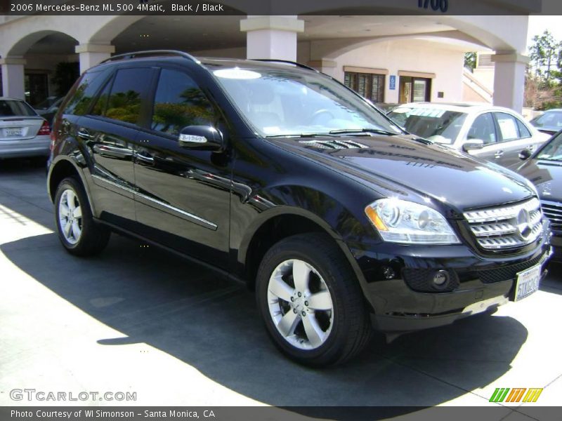 Black / Black 2006 Mercedes-Benz ML 500 4Matic