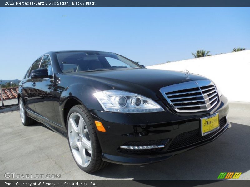 Black / Black 2013 Mercedes-Benz S 550 Sedan