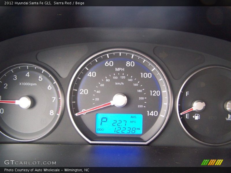 Sierra Red / Beige 2012 Hyundai Santa Fe GLS