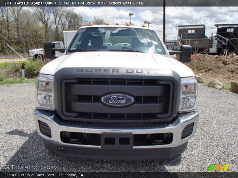 Oxford White / Steel 2013 Ford F350 Super Duty XL SuperCab 4x4 Utility Truck