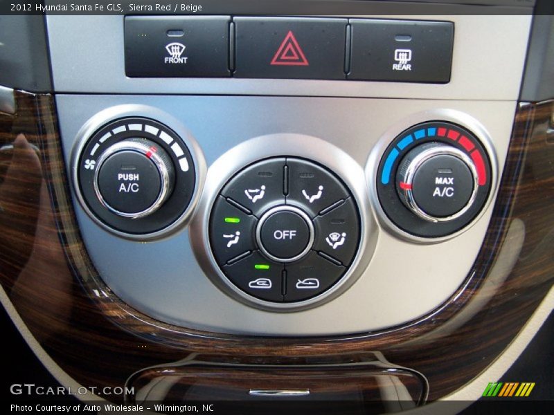 Sierra Red / Beige 2012 Hyundai Santa Fe GLS