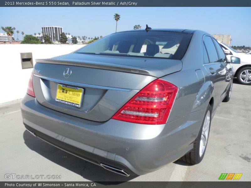 Palladium Silver Metallic / Ash/Grey 2013 Mercedes-Benz S 550 Sedan