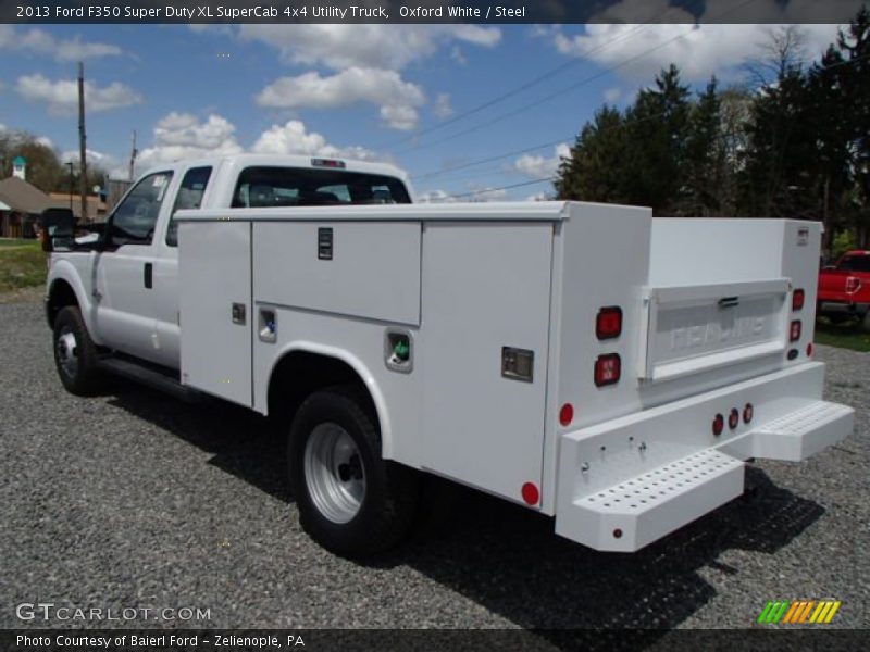 Oxford White / Steel 2013 Ford F350 Super Duty XL SuperCab 4x4 Utility Truck
