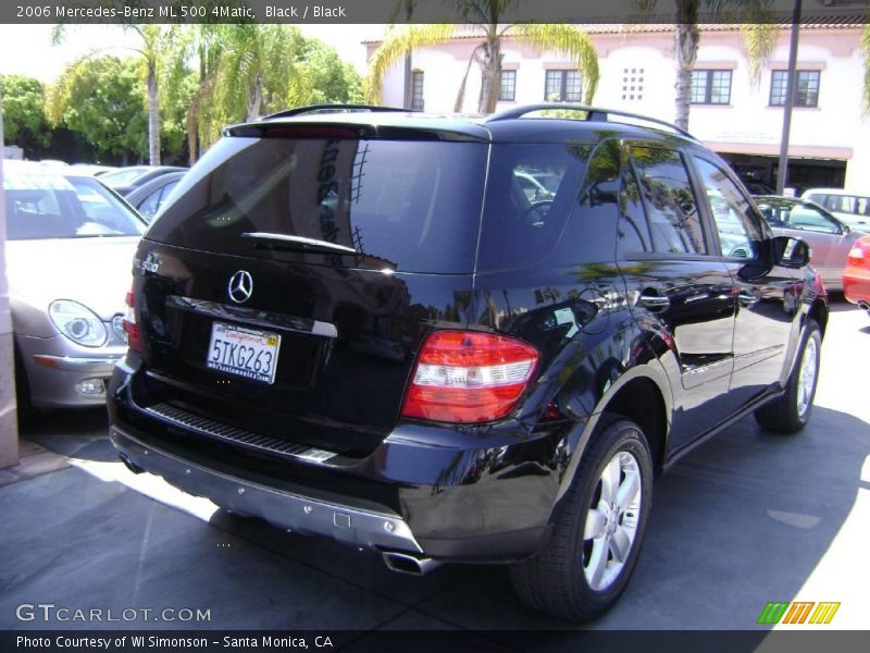 Black / Black 2006 Mercedes-Benz ML 500 4Matic