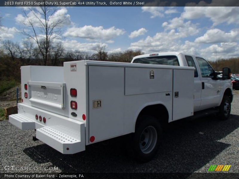 Oxford White / Steel 2013 Ford F350 Super Duty XL SuperCab 4x4 Utility Truck