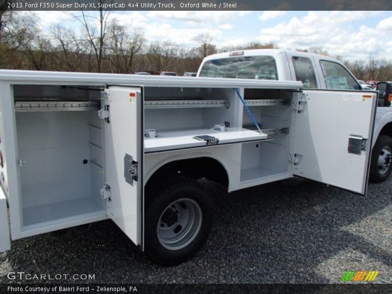 Oxford White / Steel 2013 Ford F350 Super Duty XL SuperCab 4x4 Utility Truck