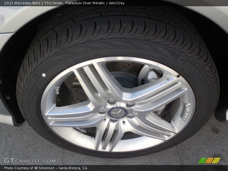 Palladium Silver Metallic / Ash/Grey 2013 Mercedes-Benz S 550 Sedan
