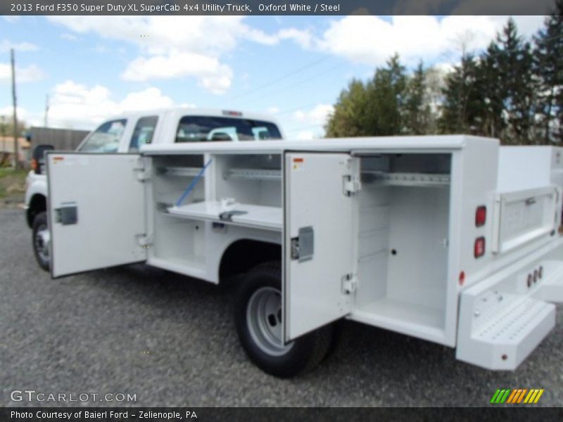 Oxford White / Steel 2013 Ford F350 Super Duty XL SuperCab 4x4 Utility Truck