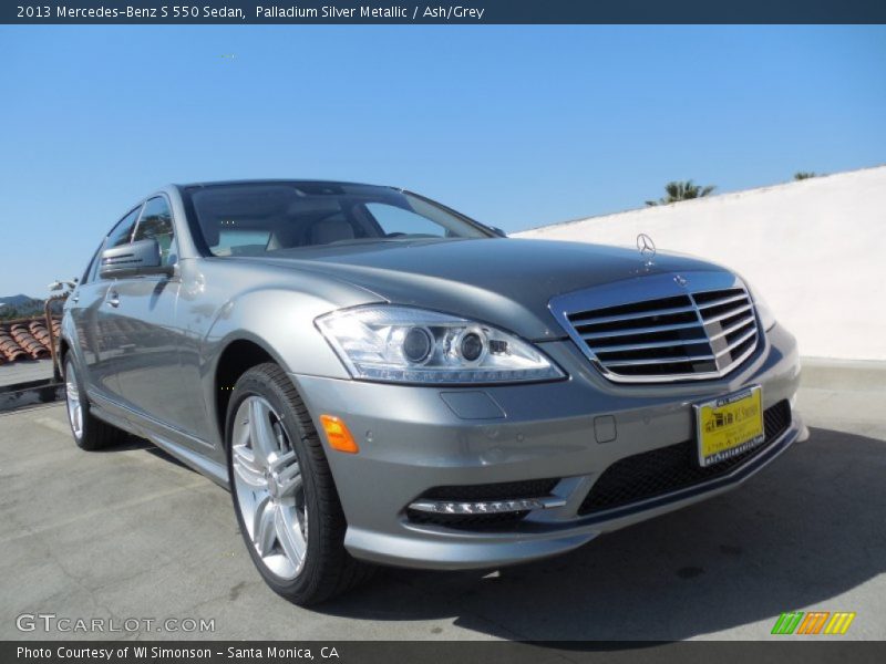Palladium Silver Metallic / Ash/Grey 2013 Mercedes-Benz S 550 Sedan