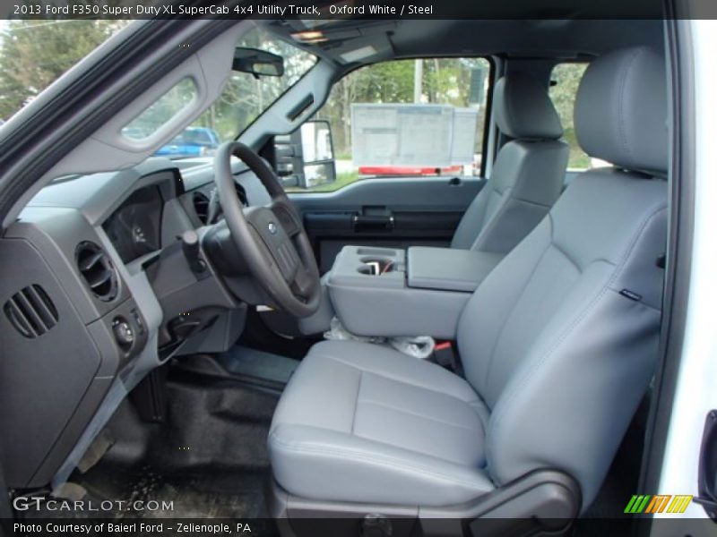 Oxford White / Steel 2013 Ford F350 Super Duty XL SuperCab 4x4 Utility Truck