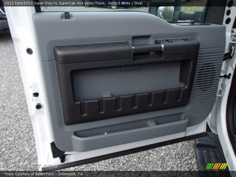 Oxford White / Steel 2013 Ford F350 Super Duty XL SuperCab 4x4 Utility Truck