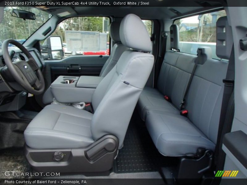 Oxford White / Steel 2013 Ford F350 Super Duty XL SuperCab 4x4 Utility Truck