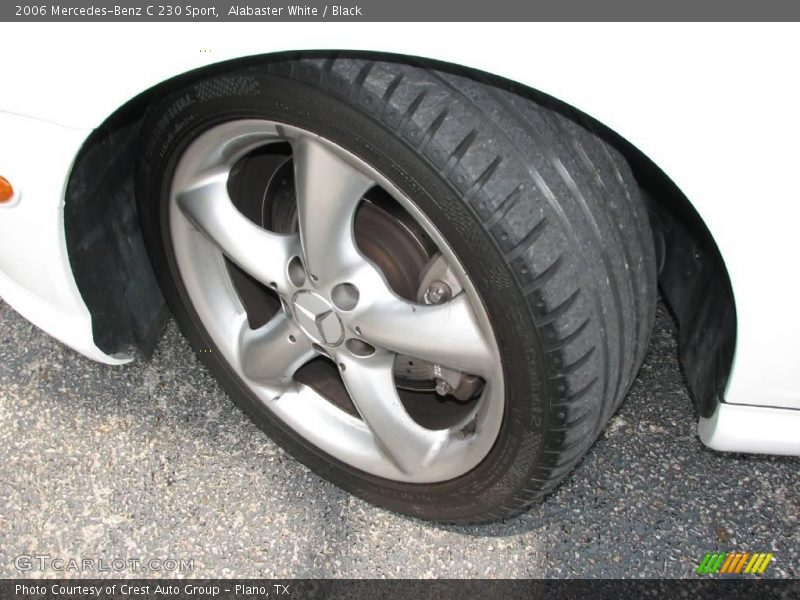 Alabaster White / Black 2006 Mercedes-Benz C 230 Sport