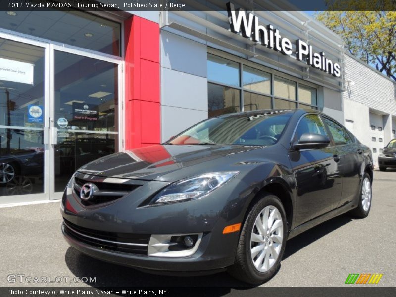 Polished Slate / Beige 2012 Mazda MAZDA6 i Touring Sedan