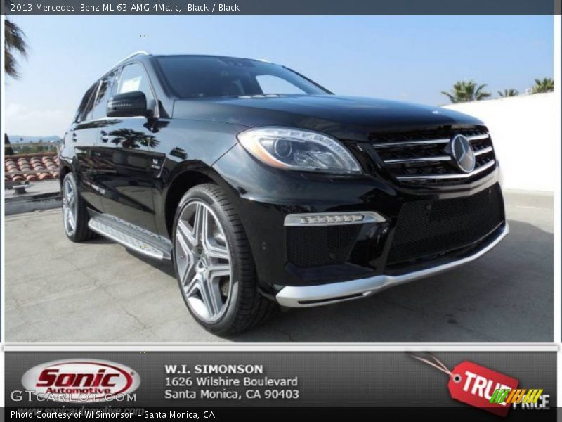 Black / Black 2013 Mercedes-Benz ML 63 AMG 4Matic