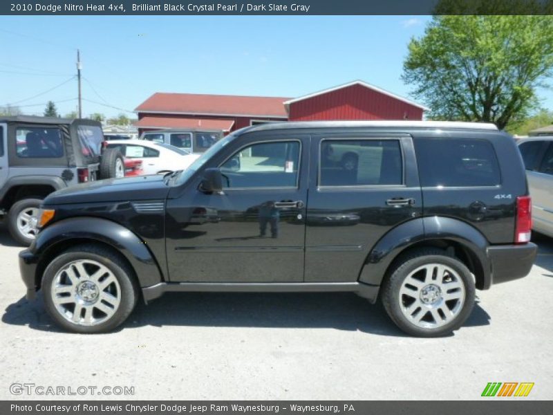 Brilliant Black Crystal Pearl / Dark Slate Gray 2010 Dodge Nitro Heat 4x4